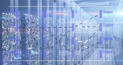 Futuristic Digital Data Processing in Server Room Visualization - Download Free Stock Images Pikwizard.com