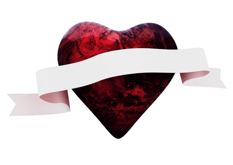 transparent earth heart with blank scroll rotating around - Download Free Stock Videos Pikwizard.com
