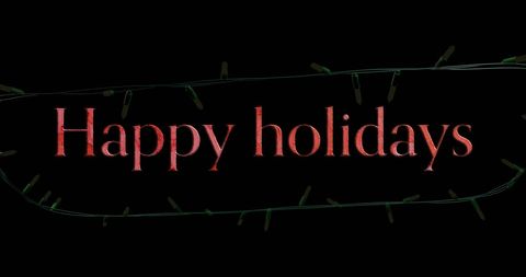 festive holiday greeting with glowing string lights - Download Free Stock Images Pikwizard.com