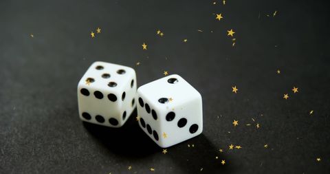 Digital Starry Dice with Focus on Gambling Concept - Download Free Stock Images Pikwizard.com
