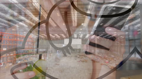 Digital Interaction in Large Modern Warehouse Environment