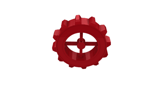 Transparent Red Metal Gear Glimpse from Close View - Download Free Stock Videos Pikwizard.com