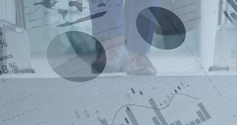 Abstract Financial Data Overlay with Business Professionals - Download Free Stock Images Pikwizard.com