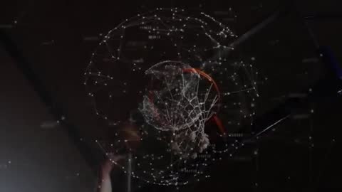 Basketball Shot Visualizing Augmented Reality Network Connectivity