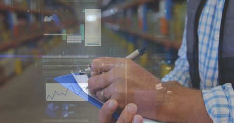 Digital Data Integration in Warehouse Management - Download Free Stock Images Pikwizard.com