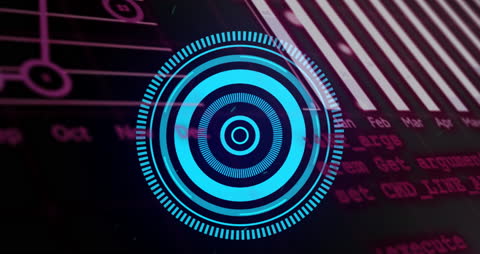 Futuristic Interface of Digital HUD in Dynamic Patterns