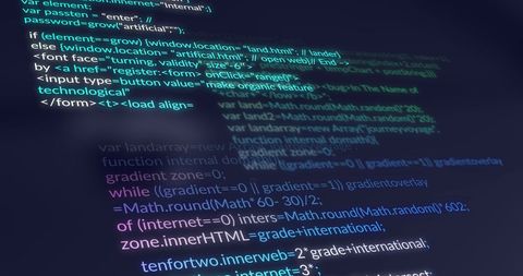 Programming Code on Dark Background Symbolizing Data Processing - Download Free Stock Images Pikwizard.com