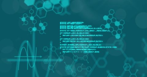 Digital Data Processing with Hexagonal Structures on Green Background - Download Free Stock Images Pikwizard.com