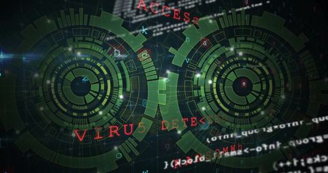 Digital Interface Highlighting Virus Detection and Data Analysis - Download Free Stock Images Pikwizard.com