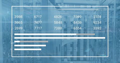 Financial Data Processing Visualization with Servers - Download Free Stock Images Pikwizard.com