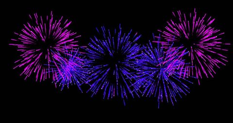 Vibrant Fireworks Display Against Night Sky - Download Free Stock Images Pikwizard.com