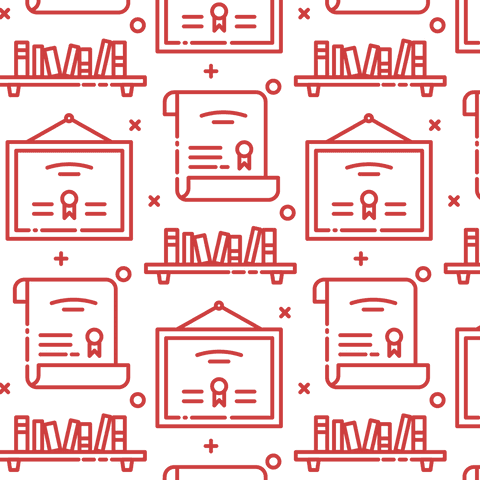 Seamless Red Pattern on Transparent Background with Icons - Download Free Stock Videos Pikwizard.com