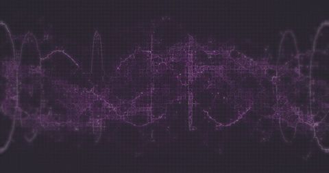 Futuristic DNA Helix with Digital Lightning and Neon Grid Overlay - Download Free Stock Images Pikwizard.com