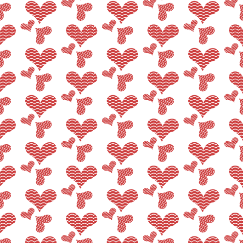 transparent background with red hearts repetitive pattern - Download Free Stock Videos Pikwizard.com