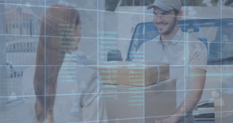Delivery Service with Data Interface Overlay