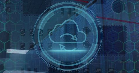 Cloud Computing Technology with Data Servers Background - Download Free Stock Images Pikwizard.com