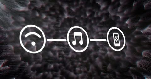 Network Connection Concept with Digital Icons