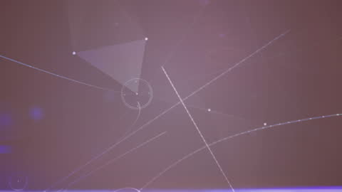 Abstract Network of Geometric Lines and Connections