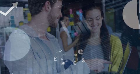 Financial analytics overlay with collaborative business team