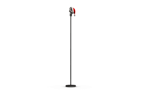 retro microphone wearing santa hat isolated transparent background - Download Free Stock Videos Pikwizard.com