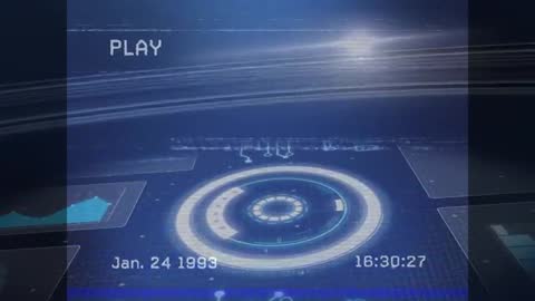 Futuristic Digital Interface with Glitch and Retro Elements