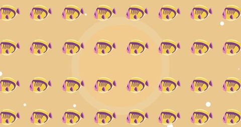 Colorful Fish Pattern on Vibrant Yellow Background - Download Free Stock Images Pikwizard.com