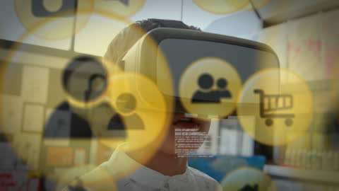 Child Engaging in Futuristic Learning with VR Technology