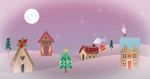 Whimsical Winter Wonderland with Cosy Cottages