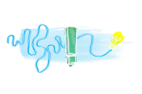 transparent exclamation mark with light bulb illustration - Download Free Stock Videos Pikwizard.com