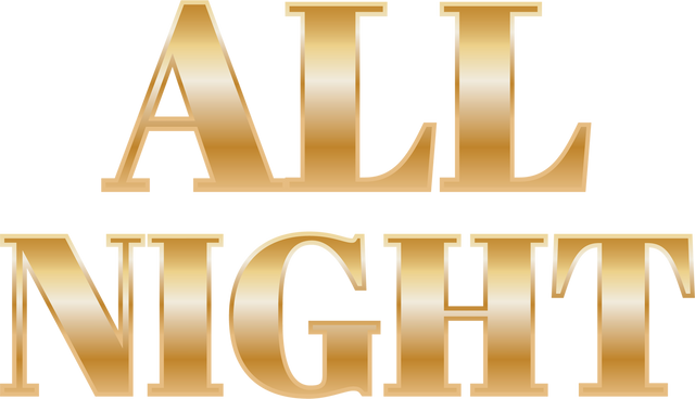 Golden All Night Text on Transparent Background Vector - Download Free Stock Videos Pikwizard.com