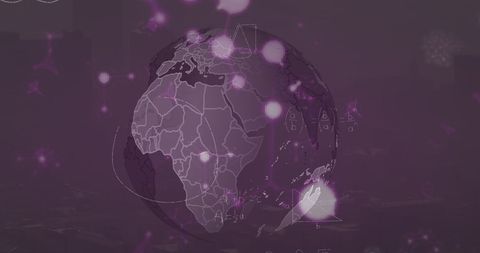 Science Technology Interface with Globe and Formulas - Download Free Stock Images Pikwizard.com