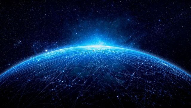 Global Network Connections on Earth in Cosmic Space