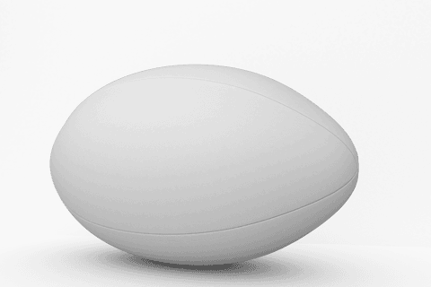white rugby ball on transparent background: vector illustration - Download Free Stock Videos Pikwizard.com