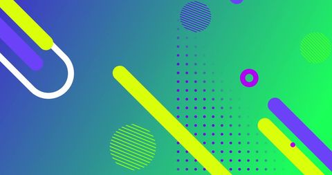 Vibrant Abstract Shapes on Gradient Background - Download Free Stock Images Pikwizard.com