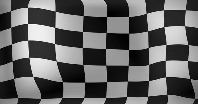 Waving Checkered Black and White Finish Line Flag - Download Free Stock Images Pikwizard.com