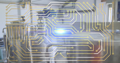 Digital Circuit Overlay on Industrial Refinery
