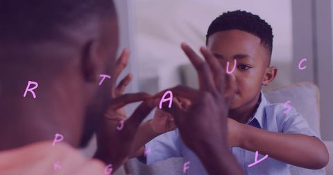 Father and Son Bonding Over Creative Finger Games