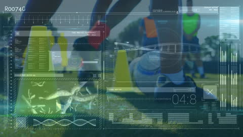 Digital Interface Analyzing Football Training Session