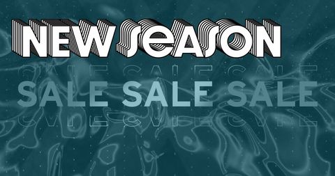 New Season Sale Promotional Banner with Abstract Design
