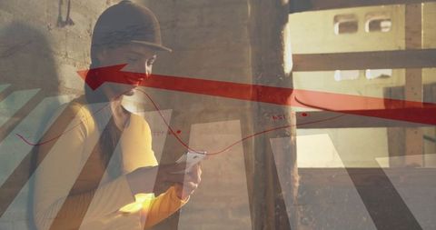 Innovative technology and finance animated concept