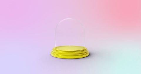 minimalistic glass dome on pastel gradient background - Download Free Stock Images Pikwizard.com