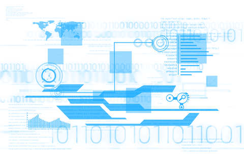 blue digital interface with abstract data on transparent background - Download Free Stock Videos Pikwizard.com
