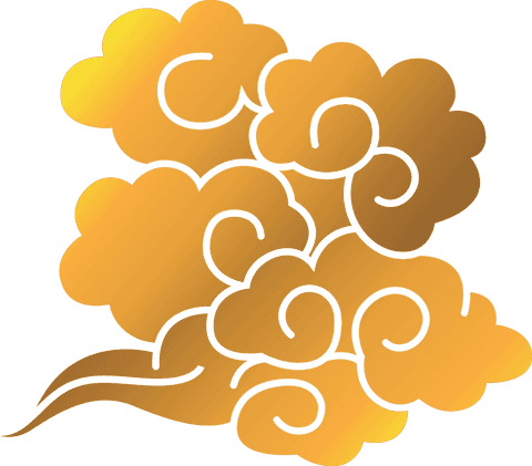 yellow cloud shapes on transparent background illustration - Download Free Stock Videos Pikwizard.com