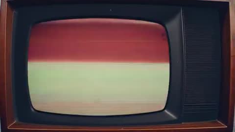 Vintage Television with Static Noise