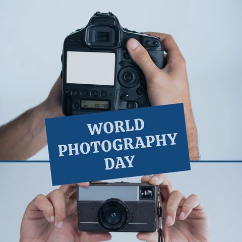 World Photography Day Celebrating Camera Diversity Concept - Download Free Stock Templates Pikwizard.com
