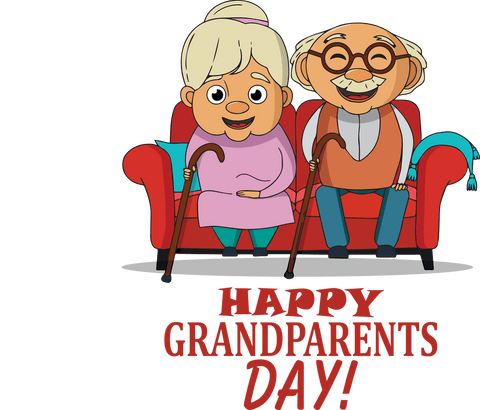 Happy Grandparents Day On Transparent Background Vector Illustration - Download Free Stock Videos Pikwizard.com