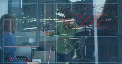 Data Processing in Modern Office Environment with Digital Overlay