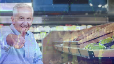 Global Stock Market with Digital Interface and Business Silhouettes