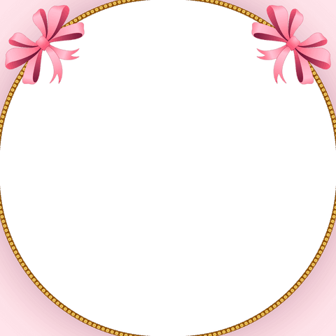 Elegant Transparent Gold Beaded Frame with Pink Bows on Circular Design - Download Free Stock Videos Pikwizard.com