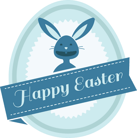 happy easter bunny illustration on transparent background - Download Free Stock Videos Pikwizard.com